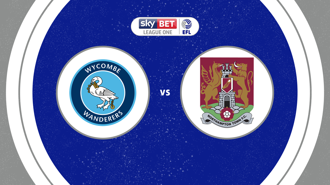 Wycombe Wanderers vs Northampton Town poster