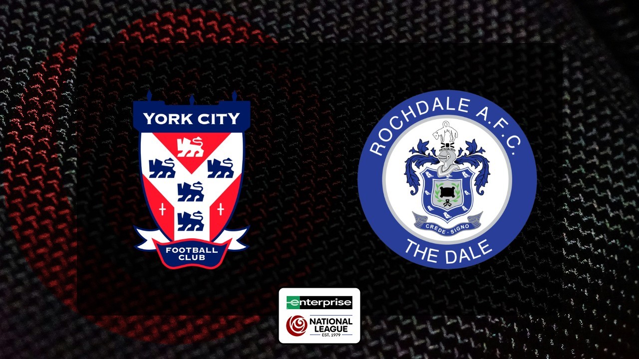 York City vs Rochdale poster