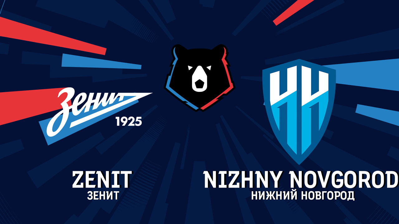 Zenit Saint Petersburg vs Nizhny Novgorod poster