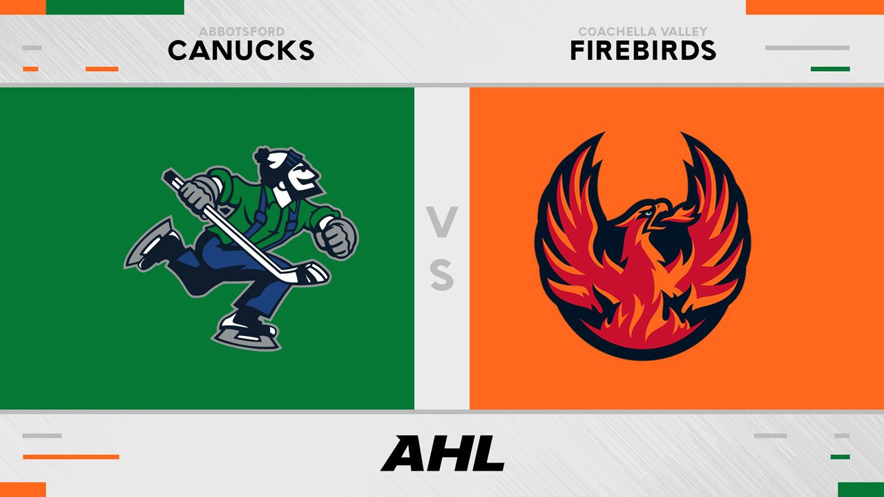 Abbotsford Canucks vs Coachella Valley Firebirds poster