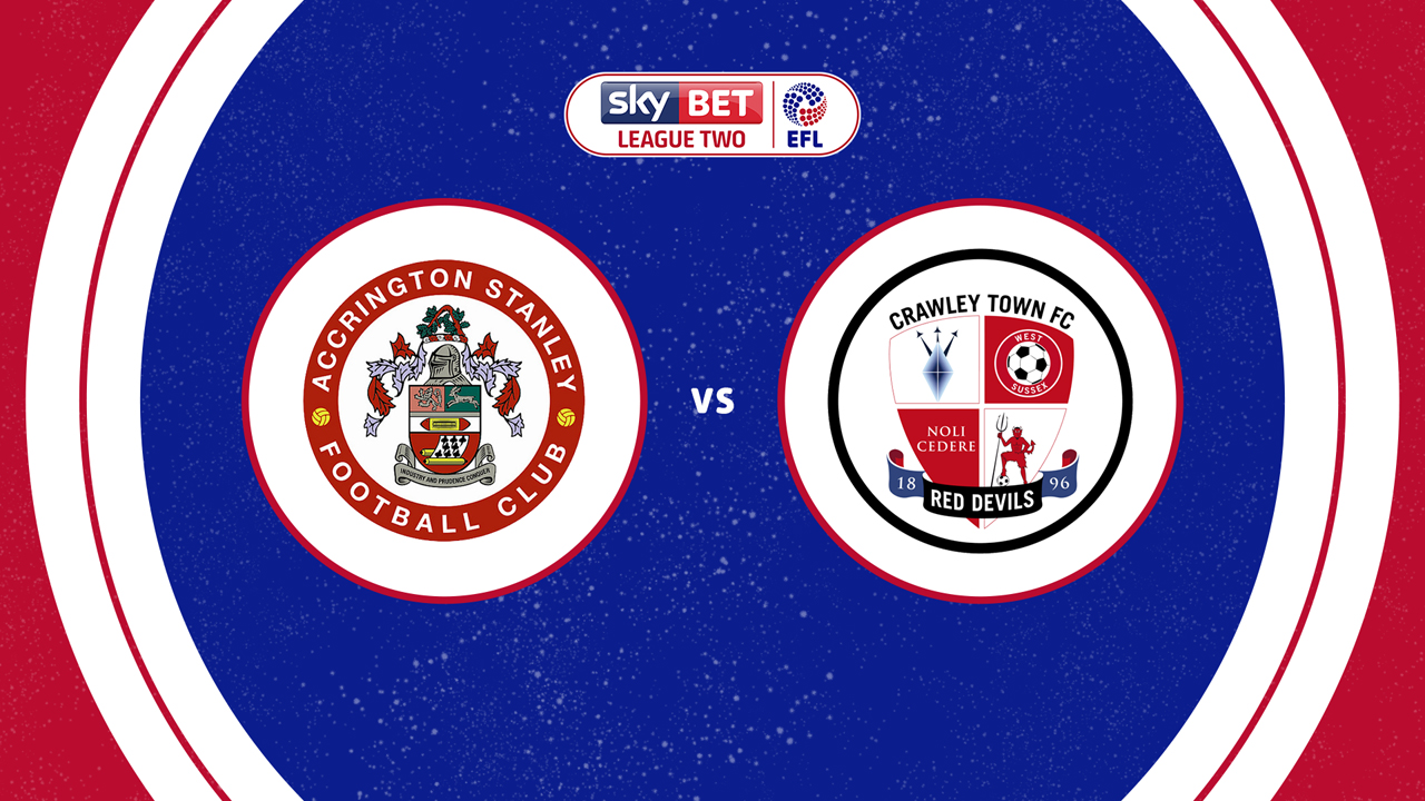Accrington Stanley vs Crawley Town poster