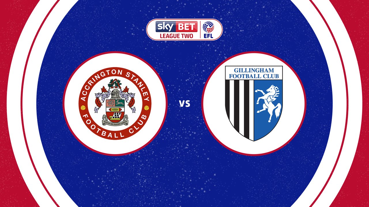 Accrington Stanley vs Gillingham poster