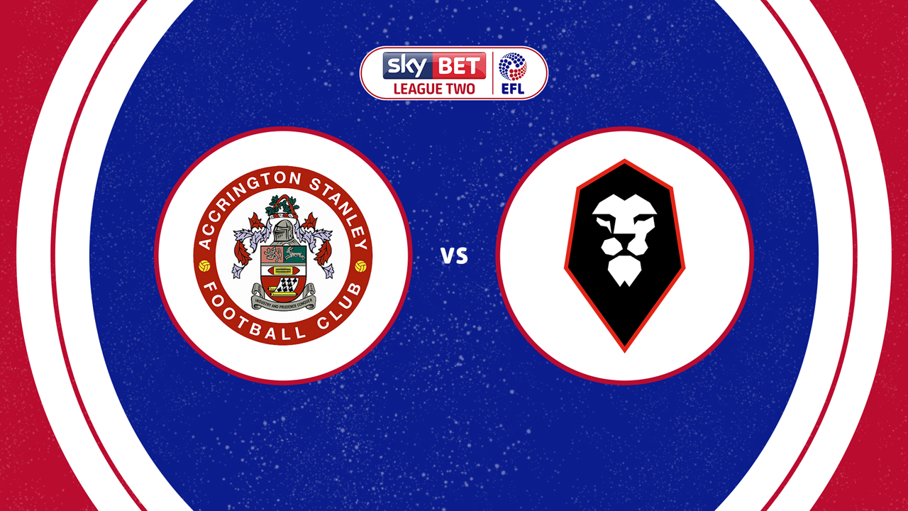 Accrington Stanley vs Salford City poster