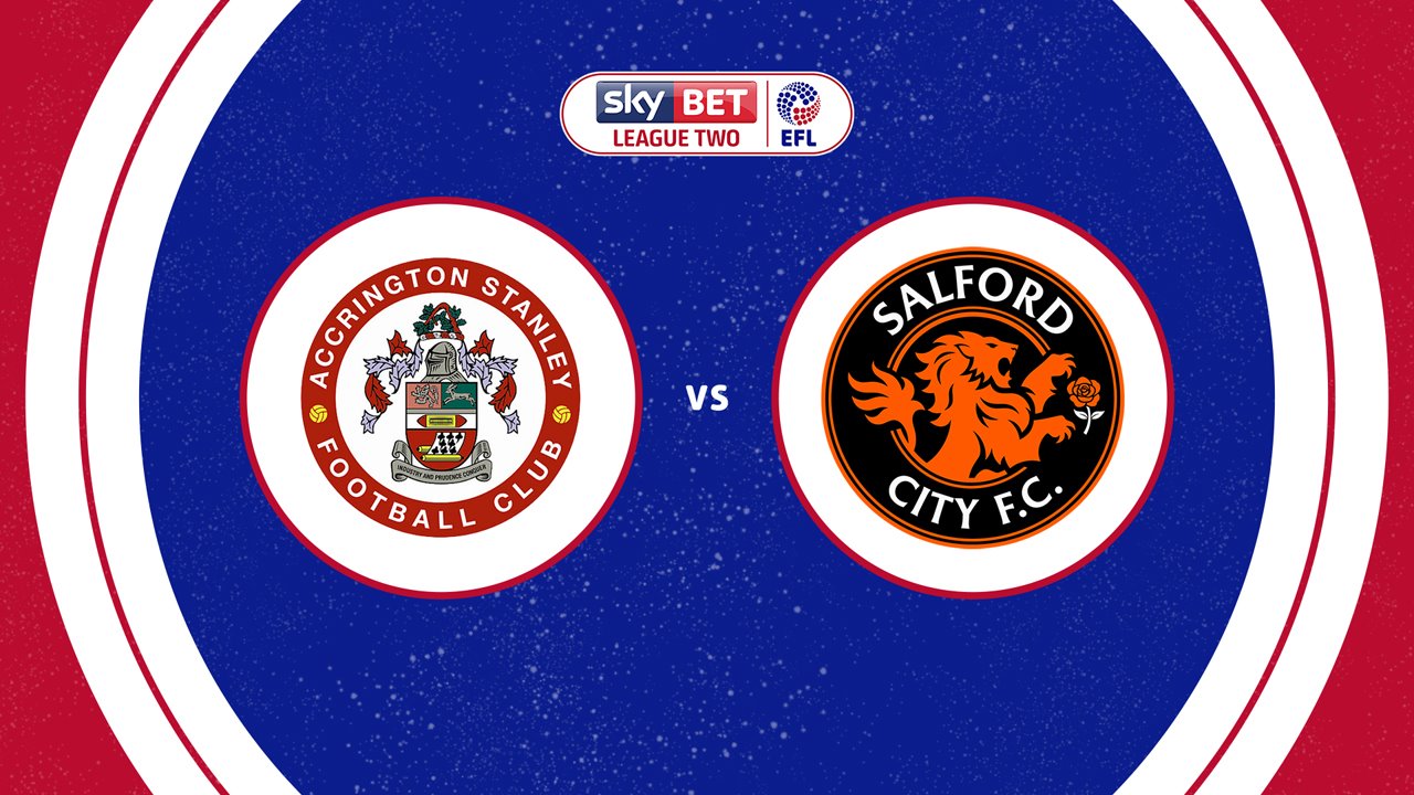 Accrington Stanley vs Salford City poster