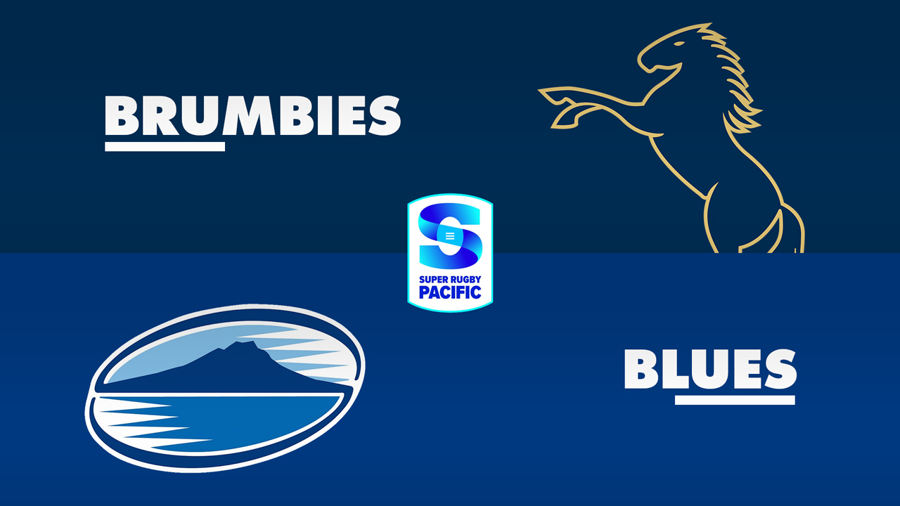 ACT Brumbies vs Blues Super Rugby poster