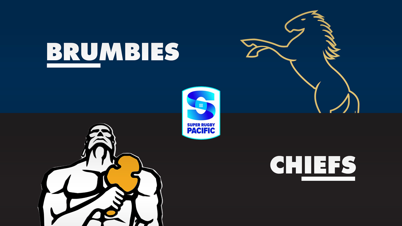 ACT Brumbies vs Chiefs Super Rugby poster