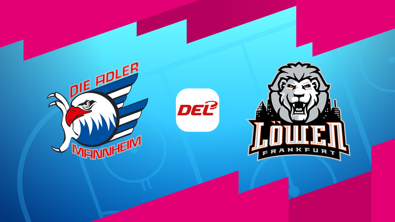 Adler Mannheim vs Löwen Frankfurt poster