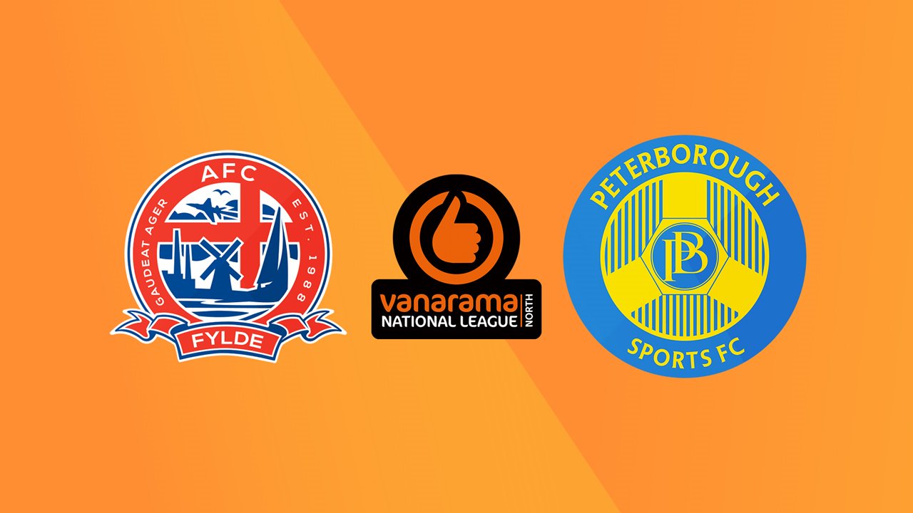 AFC Fylde vs Peterborough Sports poster