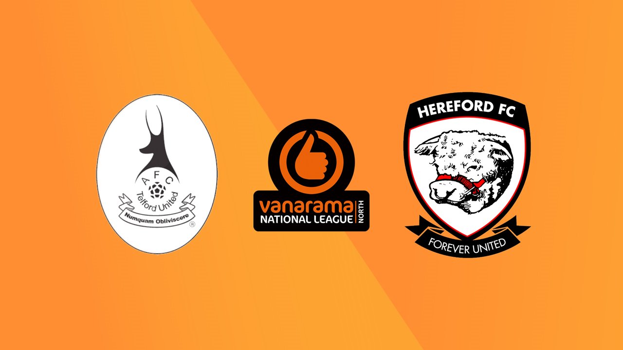 AFC Telford United vs Hereford poster