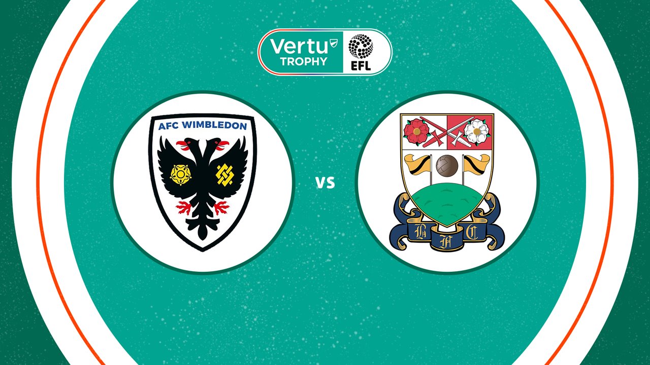 AFC Wimbledon vs Barnet poster