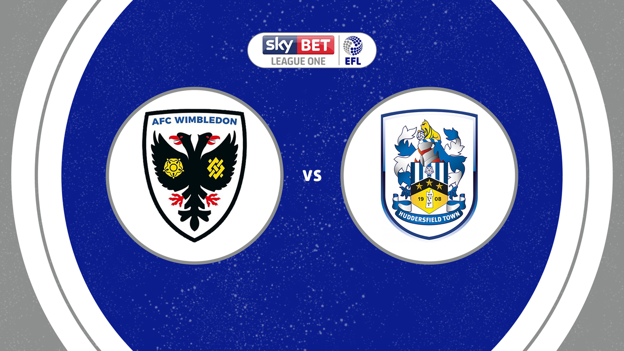 AFC Wimbledon vs Huddersfield Town poster