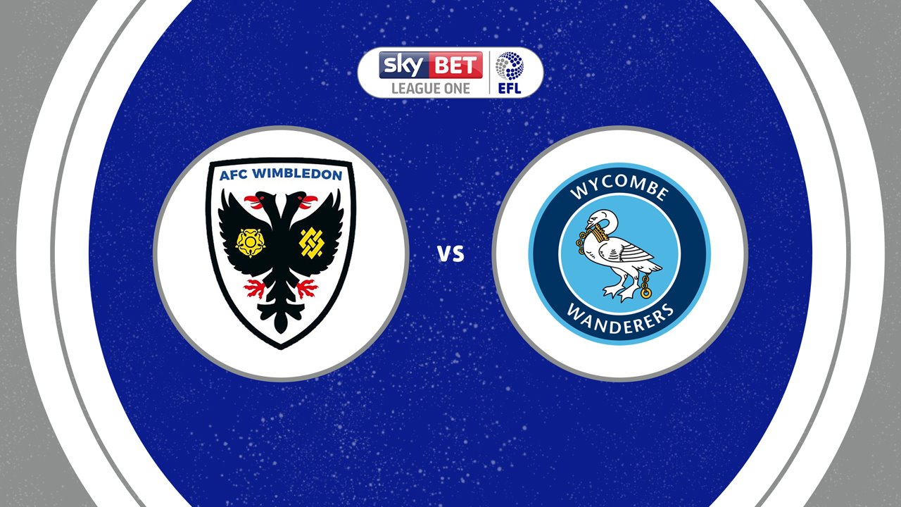 AFC Wimbledon vs Wycombe Wanderers poster