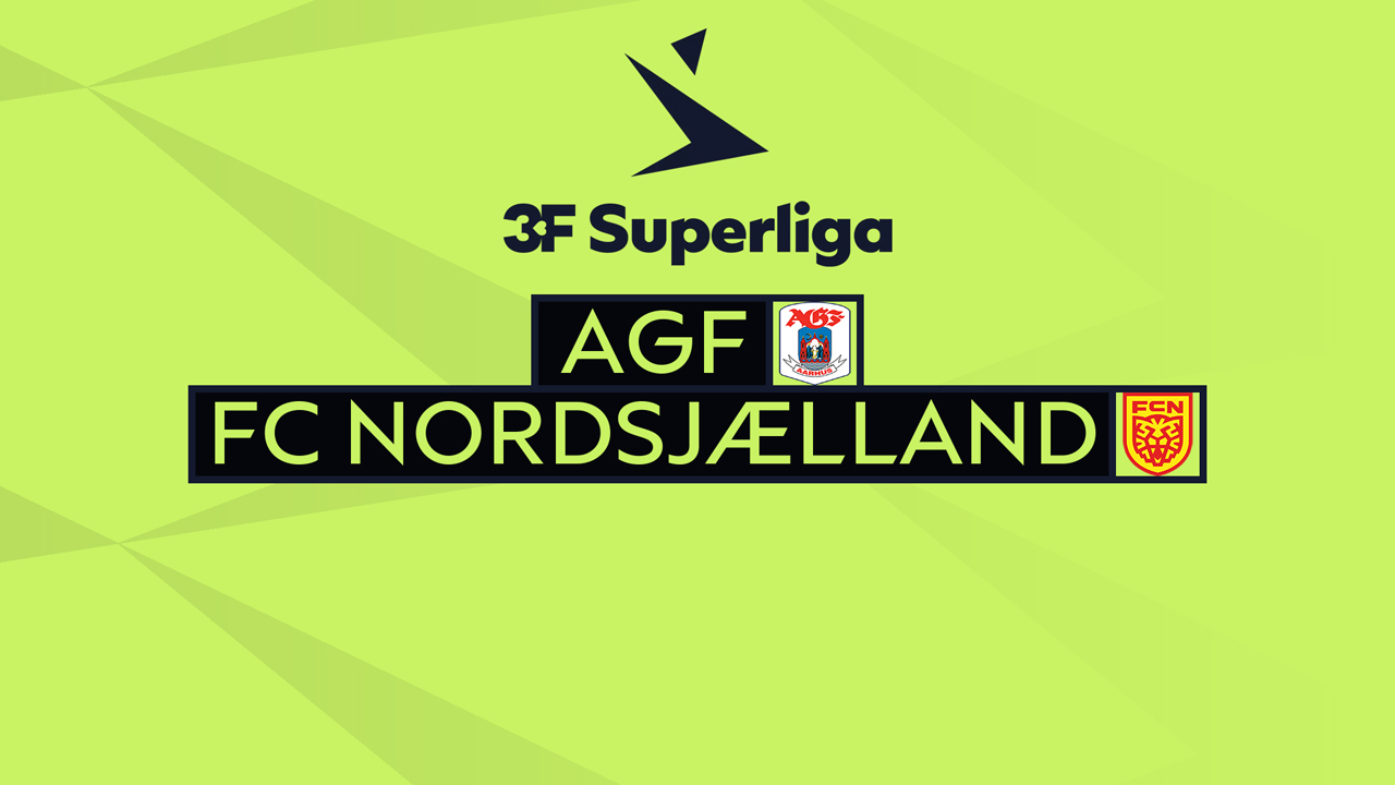 AGF Aarhus vs FC Nordsjælland poster