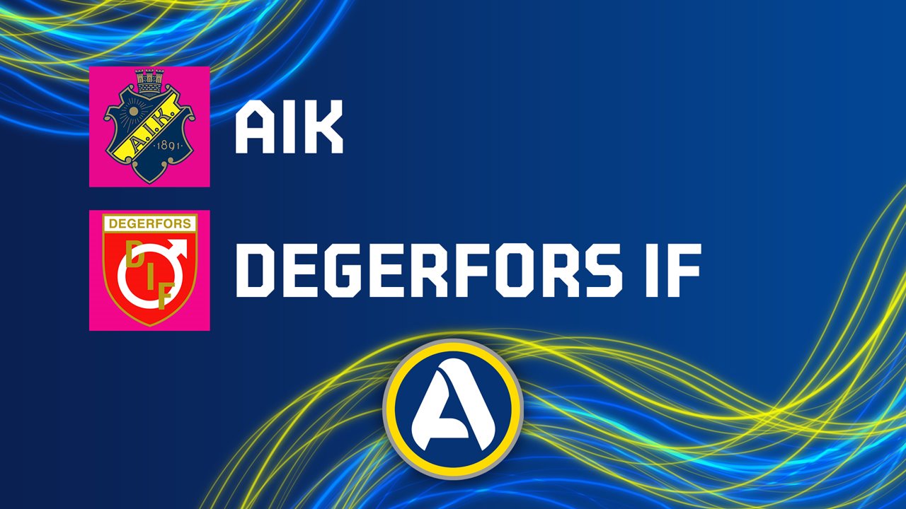 AIK vs Degerfors poster