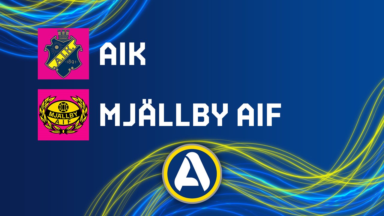AIK vs Mjällby poster