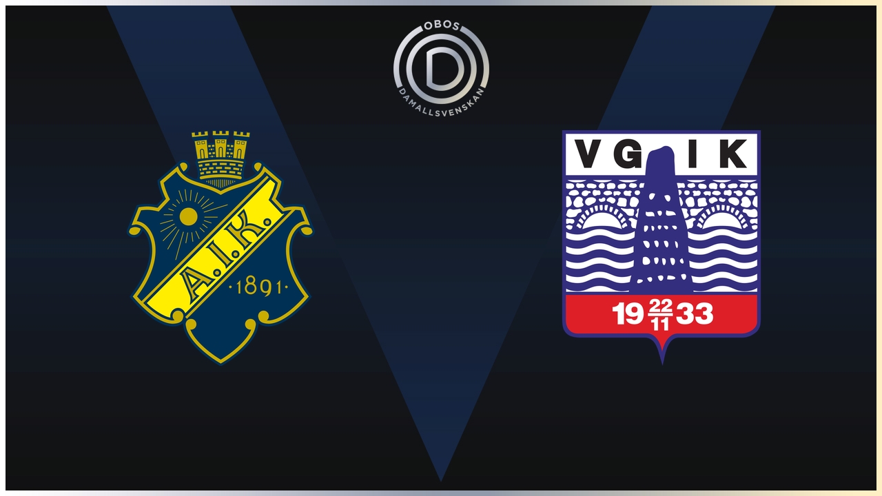 AIK Women vs Vittsjö poster