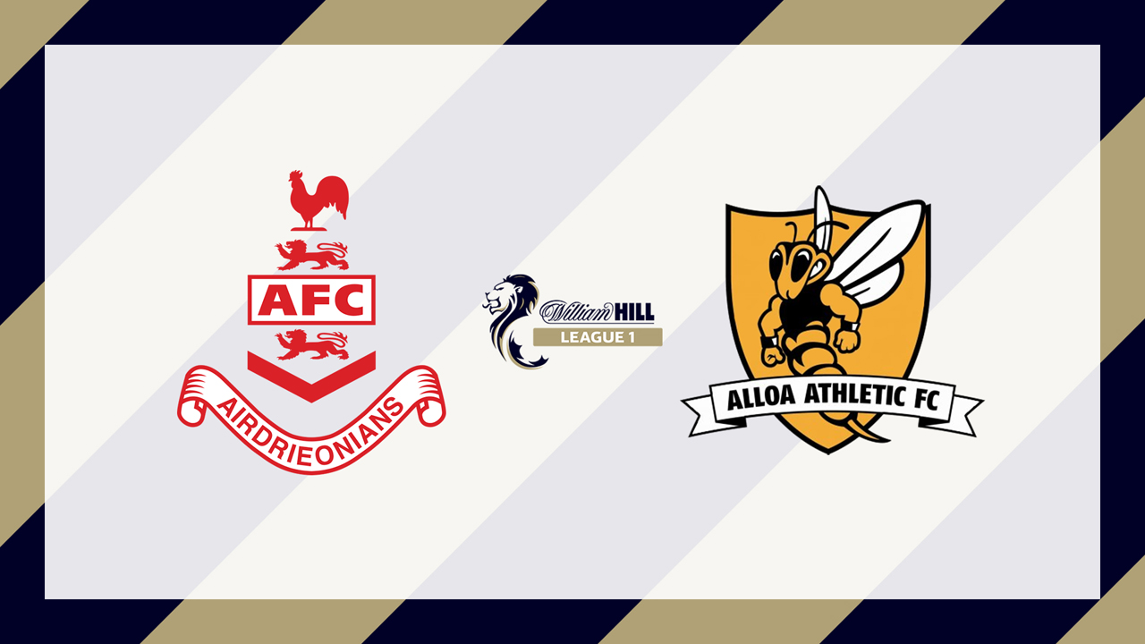 Airdrieonians vs Alloa Athletic poster