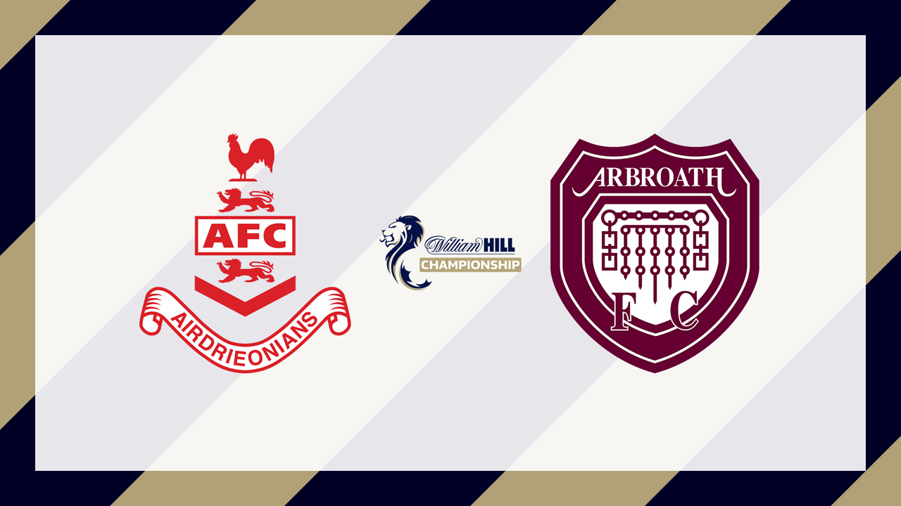 Airdrieonians vs Arbroath poster