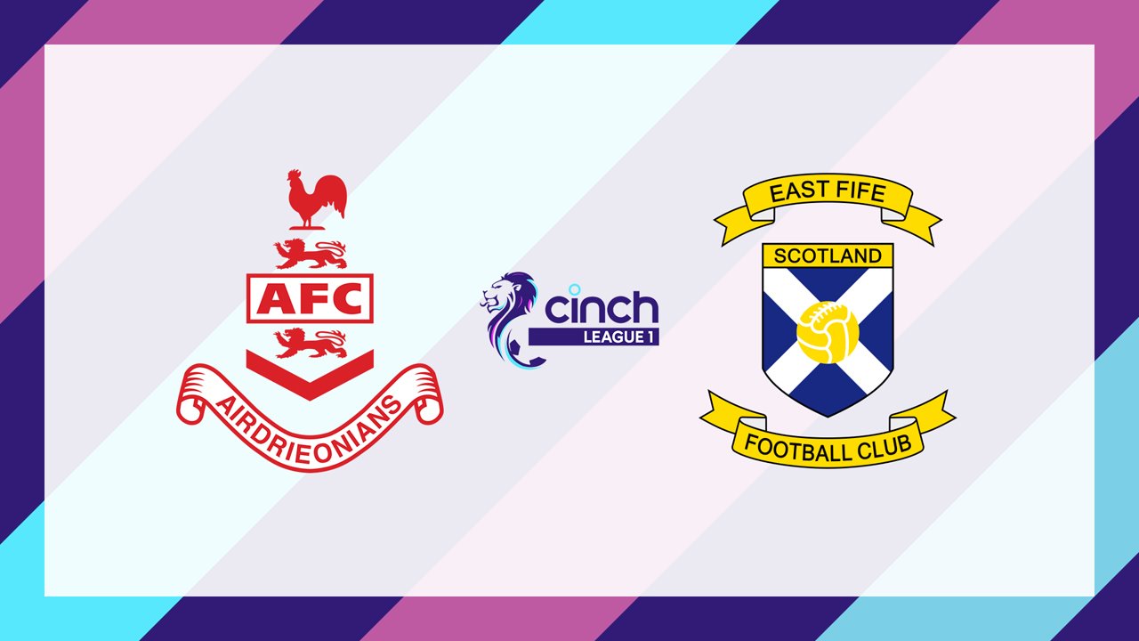 Airdrieonians vs East Fife poster