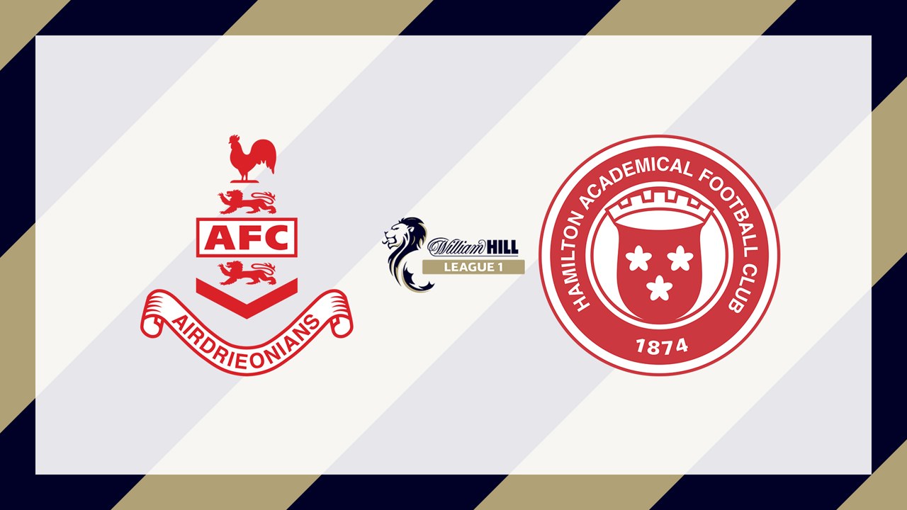 Airdrieonians vs Hamilton Academical poster