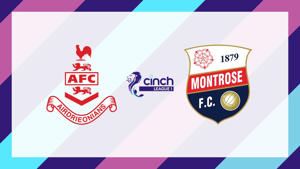 Airdrieonians vs Montrose poster