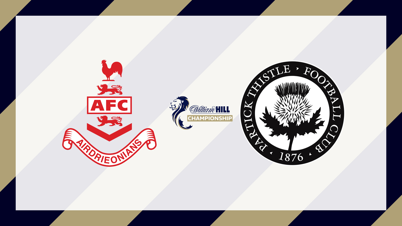 Airdrieonians vs Partick Thistle poster