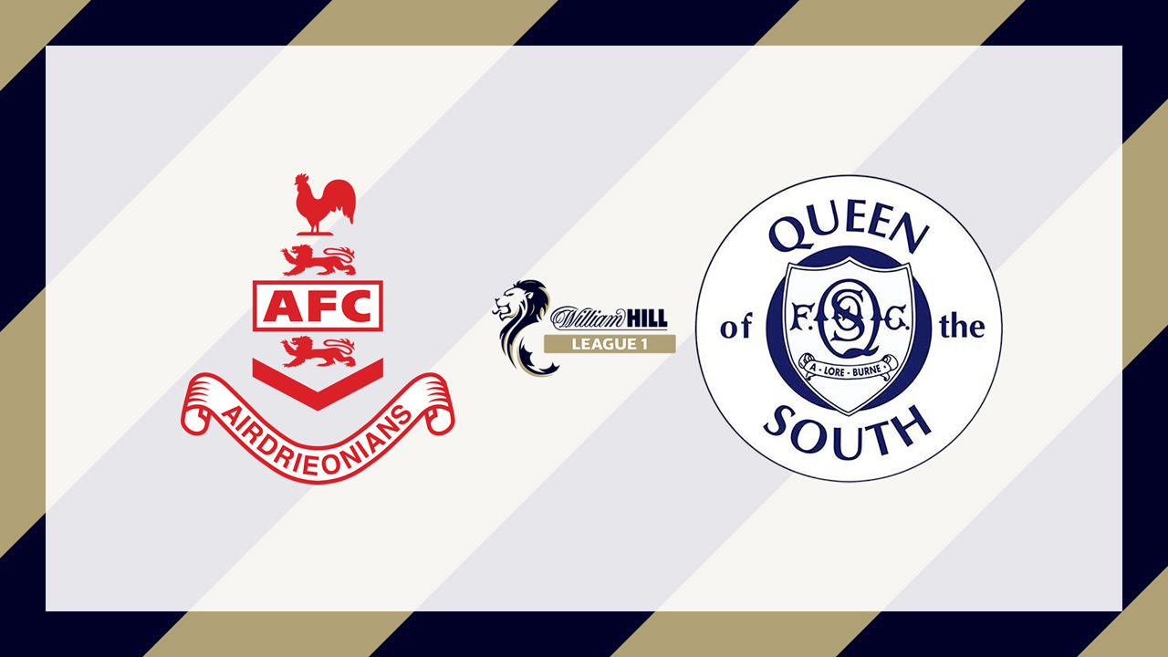 Airdrieonians vs Queen of the South poster