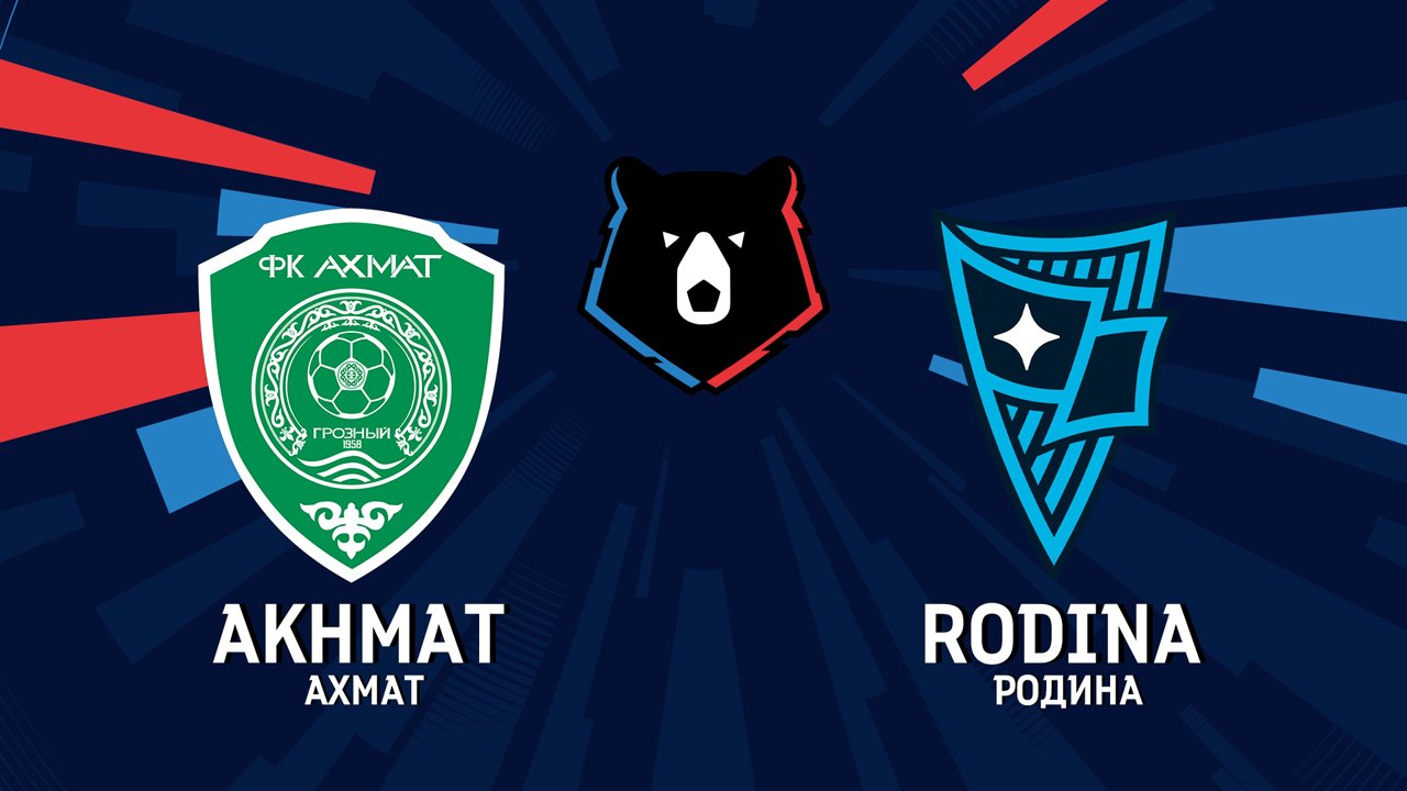 Akhmat Grozny vs Rodina Moscow poster