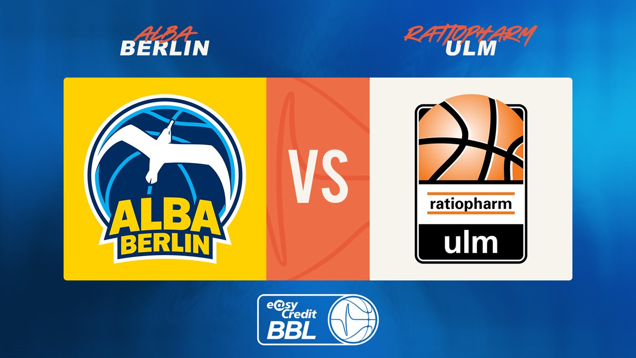 ALBA Berlin vs Ulm poster
