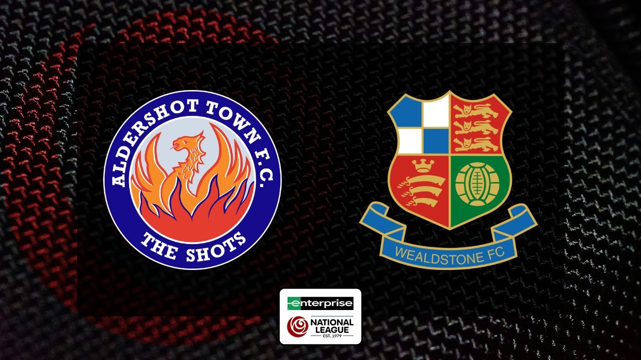 Aldershot Town vs Wealdstone poster