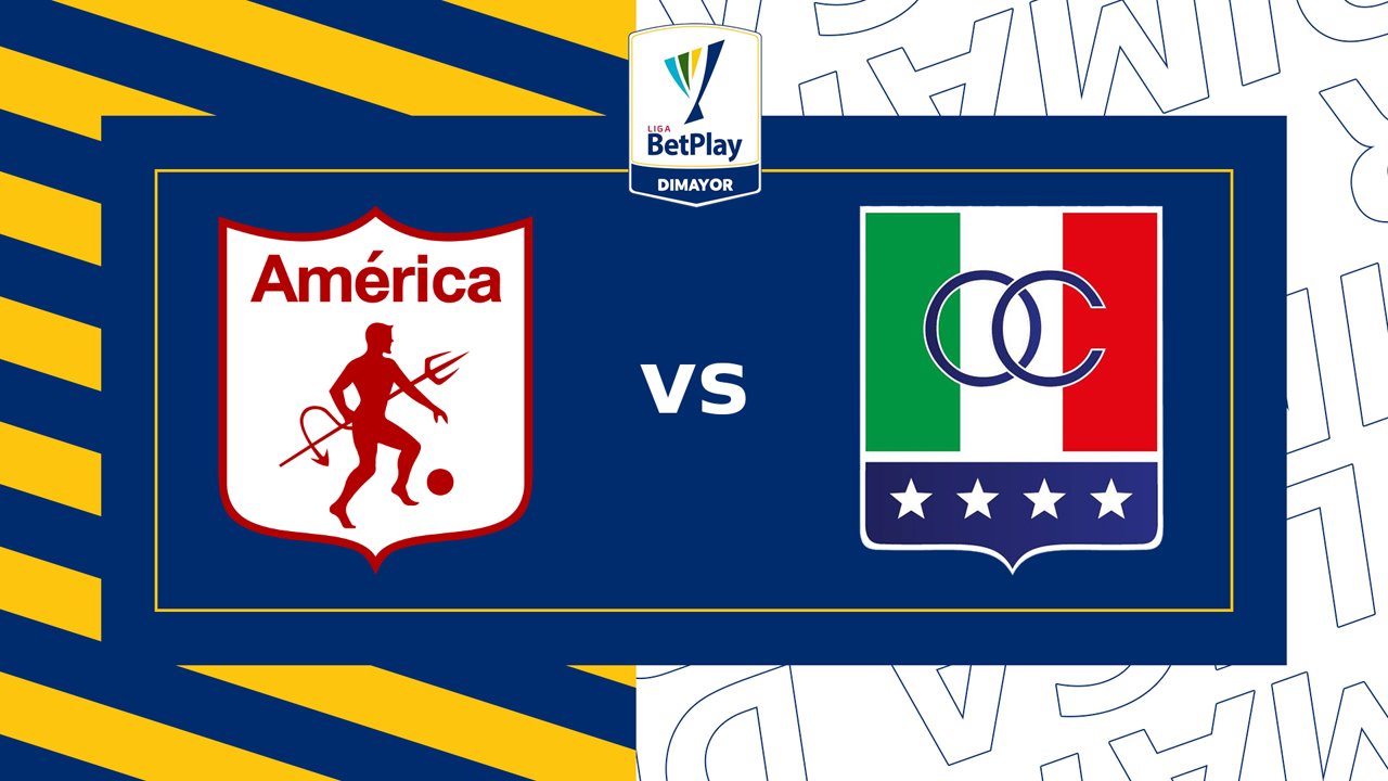 América de Cali vs Once Caldas poster