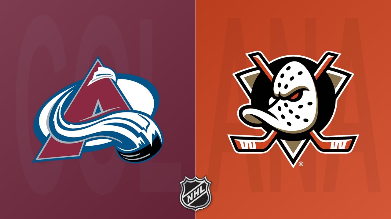 Anaheim Ducks vs Colorado Avalanche poster