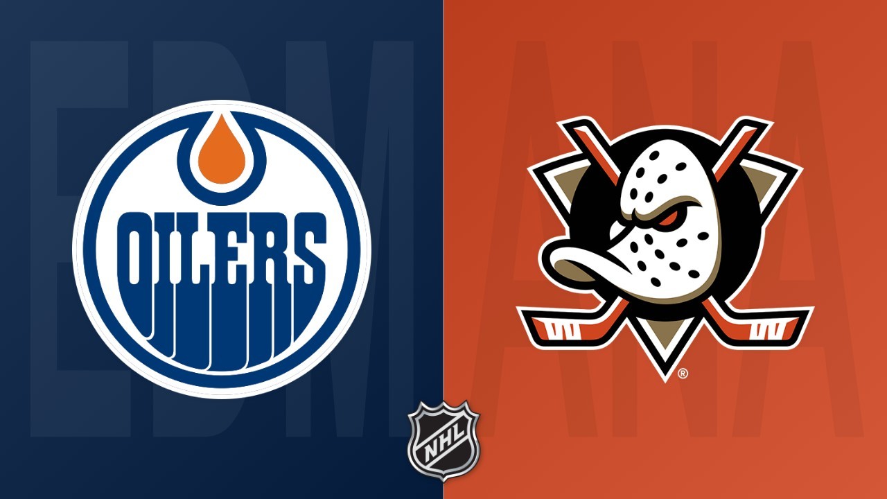 Anaheim Ducks vs Edmonton Oilers poster