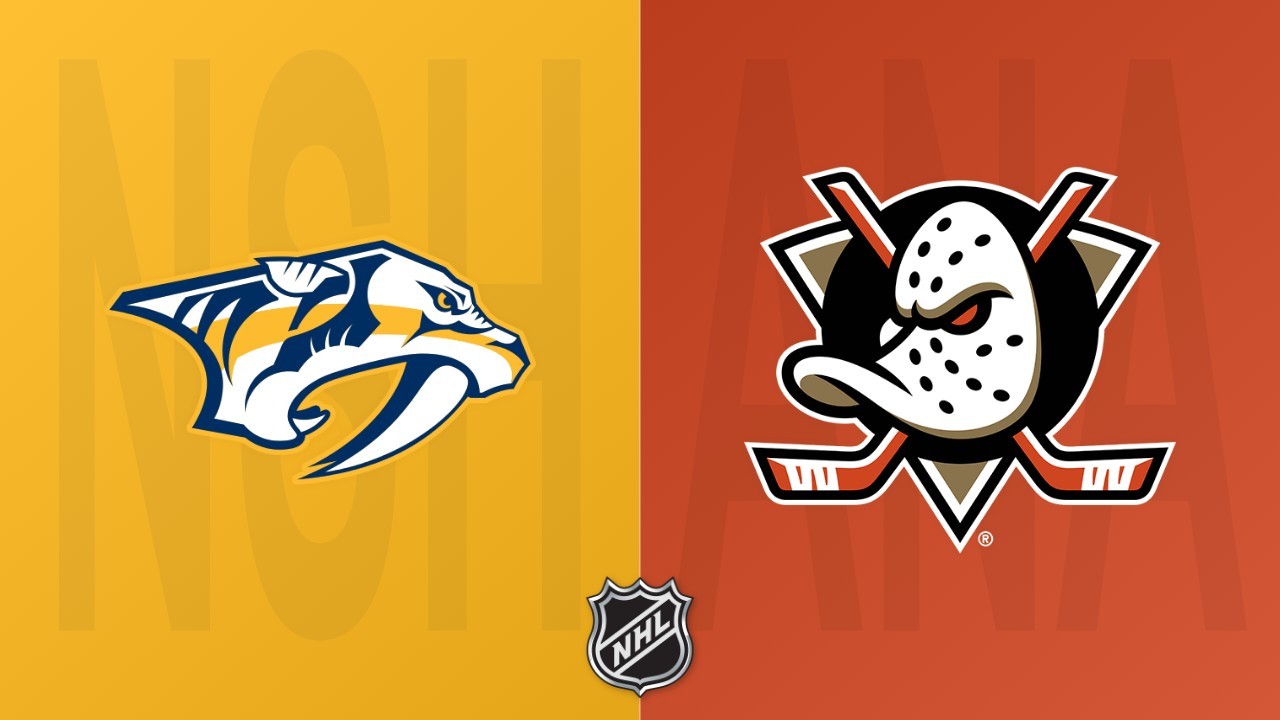 Anaheim Ducks vs Nashville Predators poster