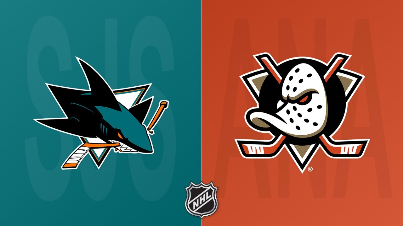 Anaheim Ducks vs San Jose Sharks poster