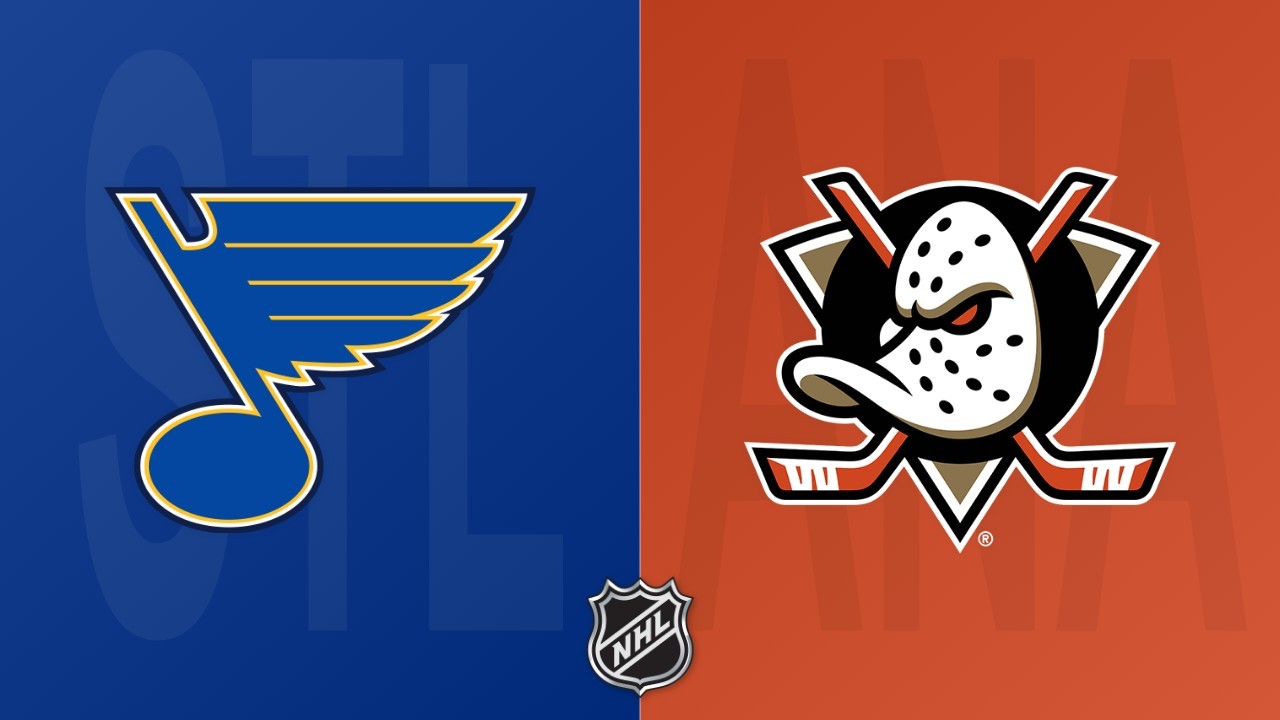 Anaheim Ducks vs St. Louis Blues poster