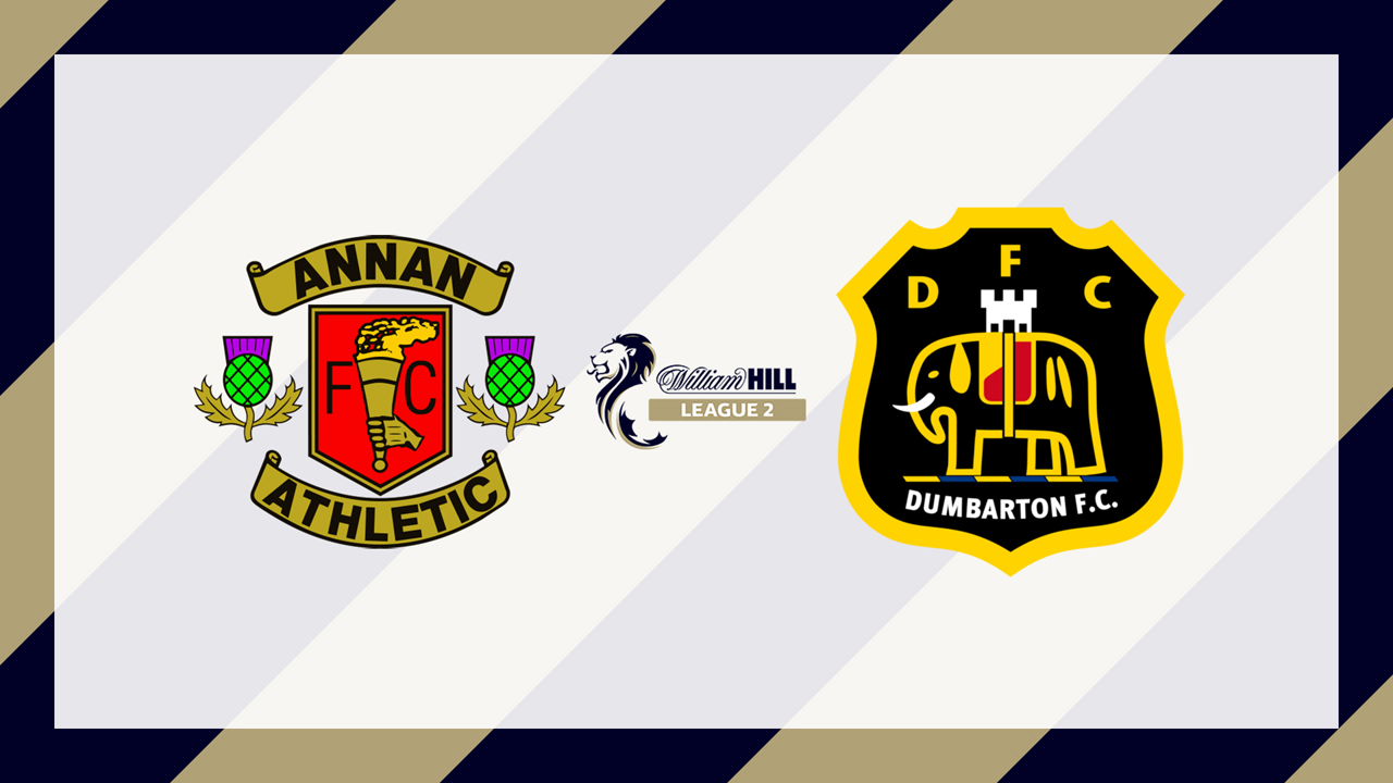 Annan Athletic vs Dumbarton poster