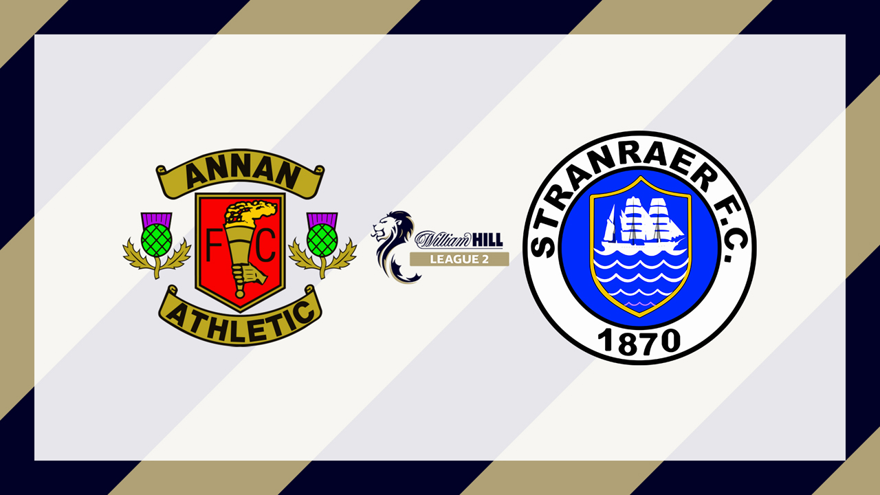 Annan Athletic vs Stranraer poster