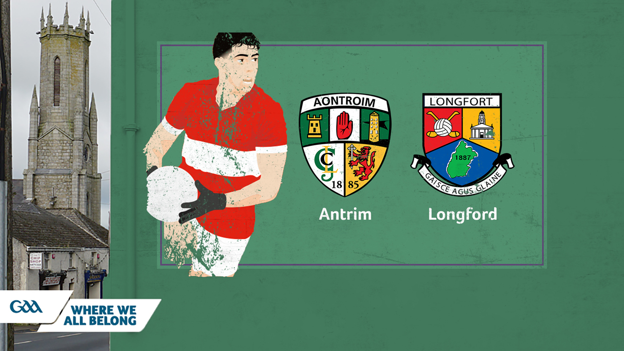 Antrim GAA Football vs Longford GAA Football poster