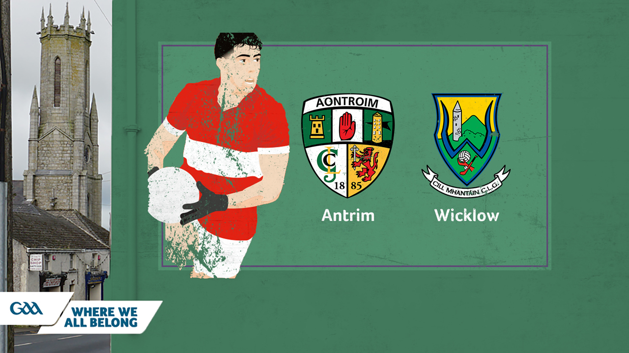 Antrim GAA Football vs Wicklow GAA Football poster