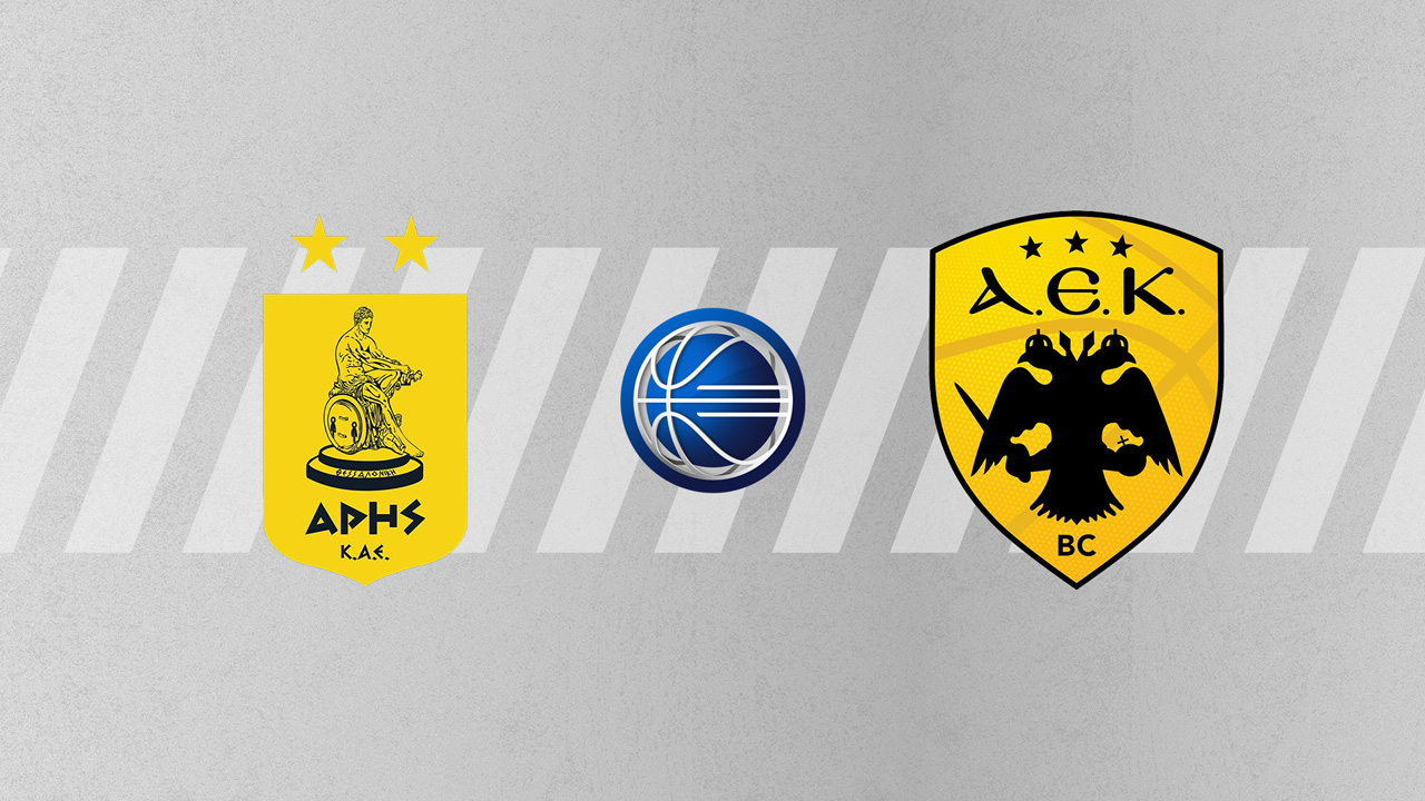 Aris BC vs AEK BC poster