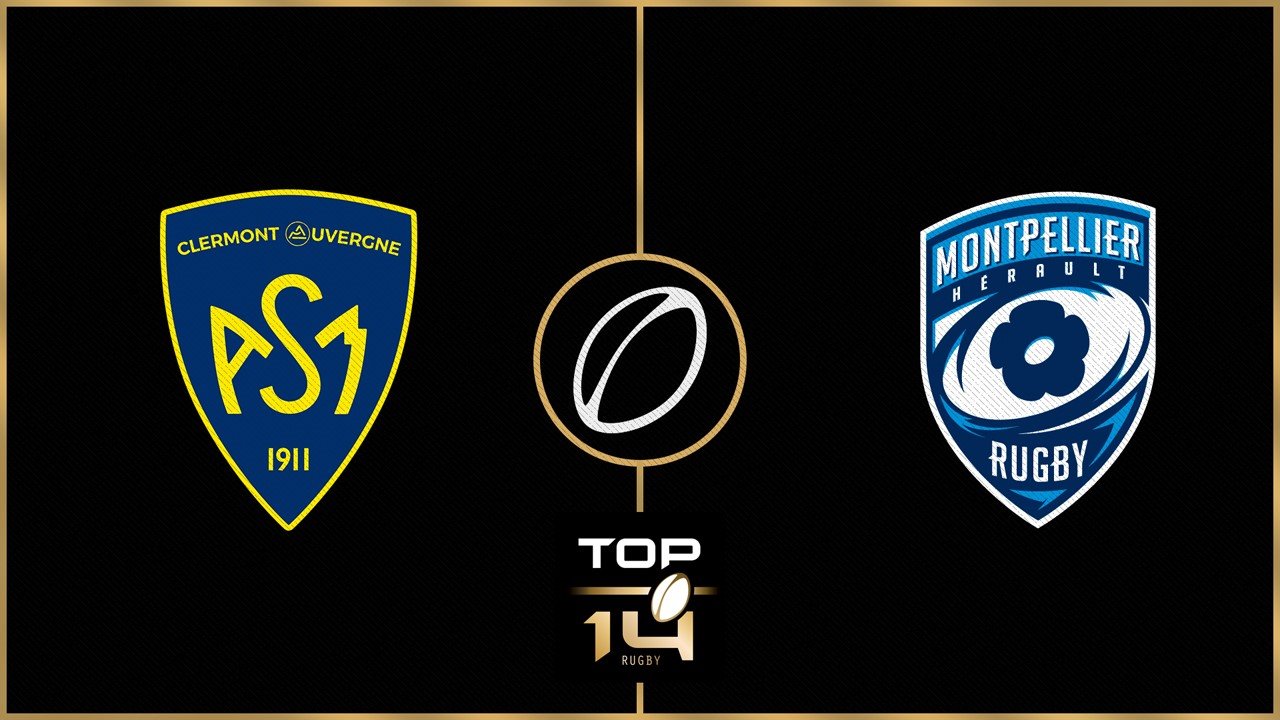 ASM Clermont Auvergne vs Montpellier Hérault Rugby poster