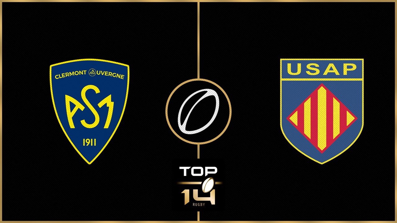 ASM Clermont Auvergne vs USA Perpignan poster