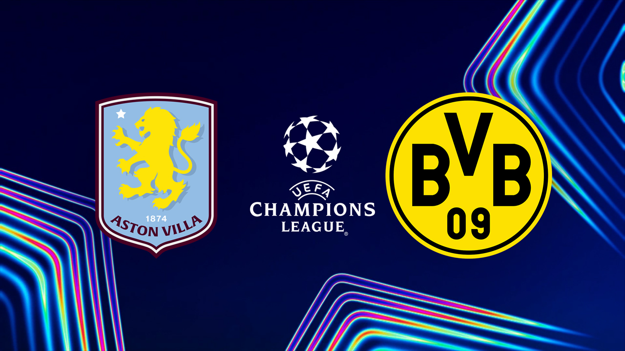 Aston Villa vs Borussia Dortmund poster