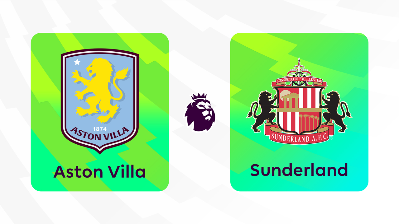 Aston Villa vs Sunderland poster