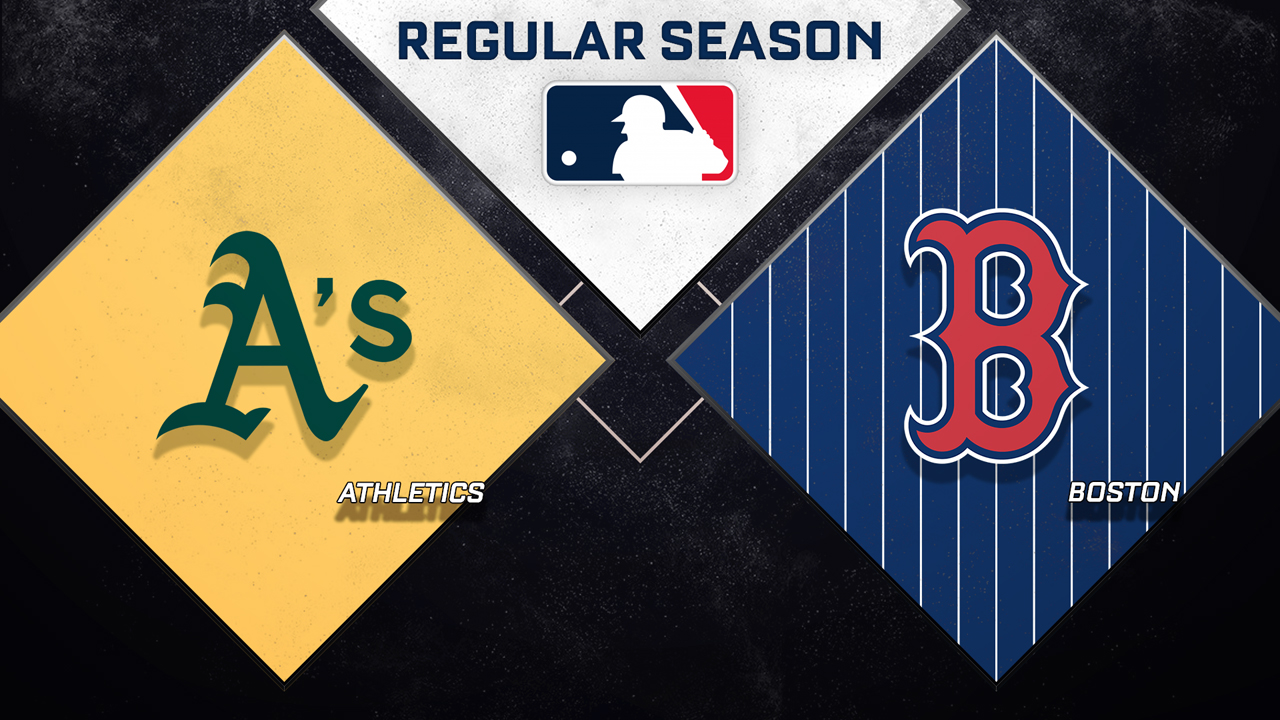 Athletics vs Boston Red Sox poster