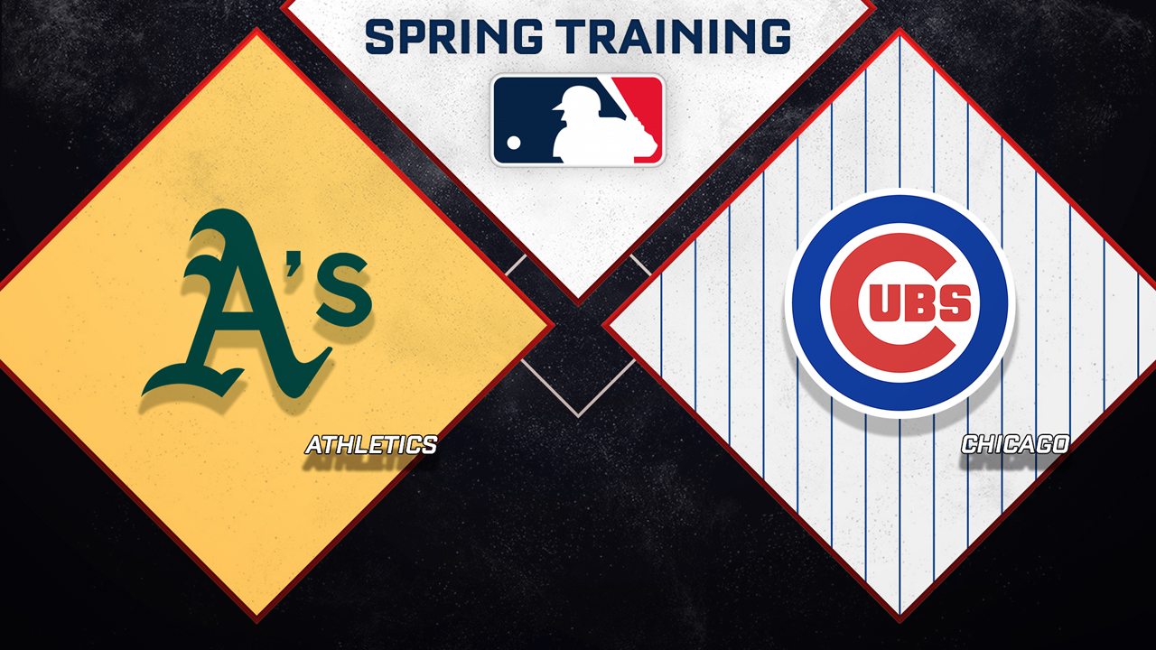 Athletics vs Chicago Cubs poster