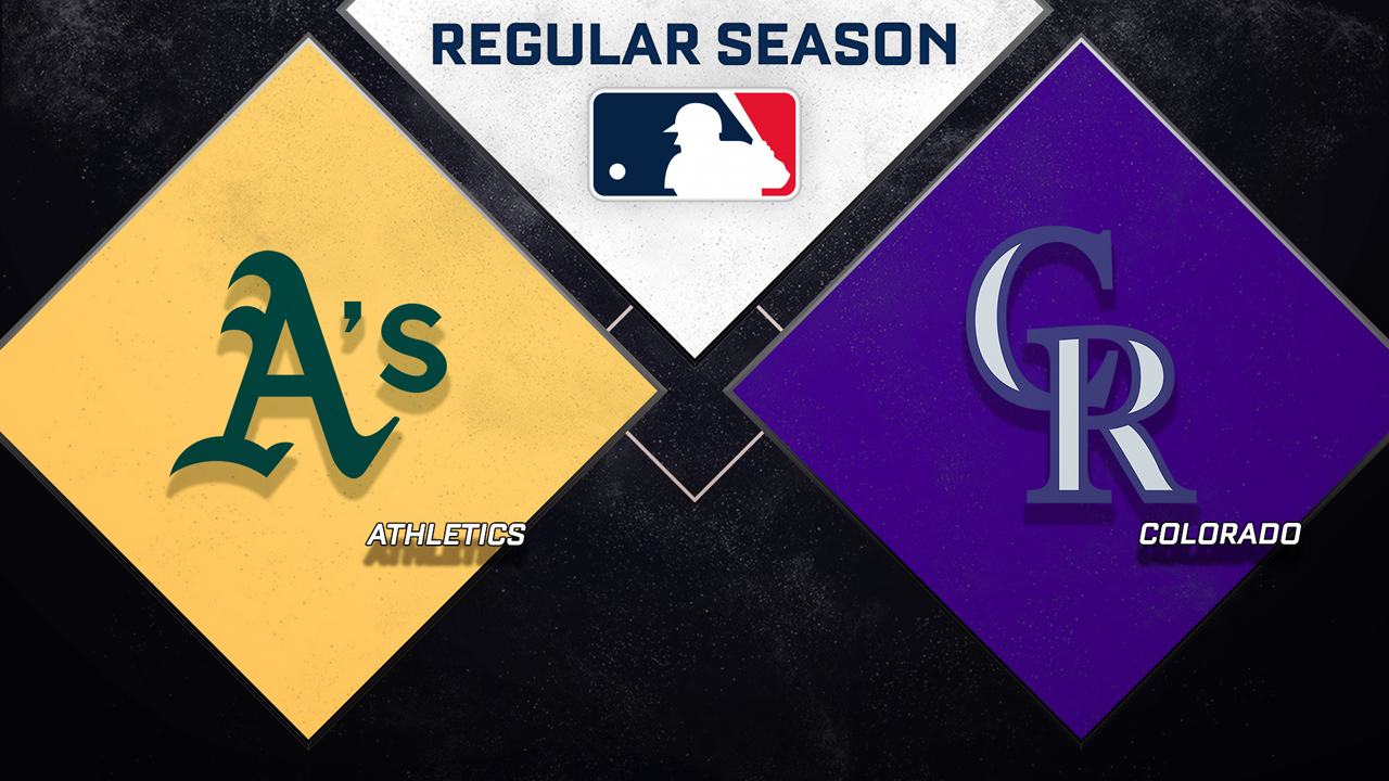 Athletics vs Colorado Rockies poster