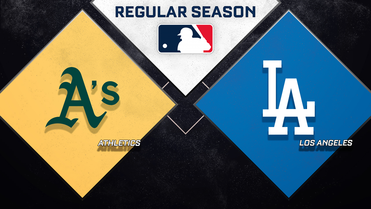 Athletics vs Los Angeles Dodgers poster