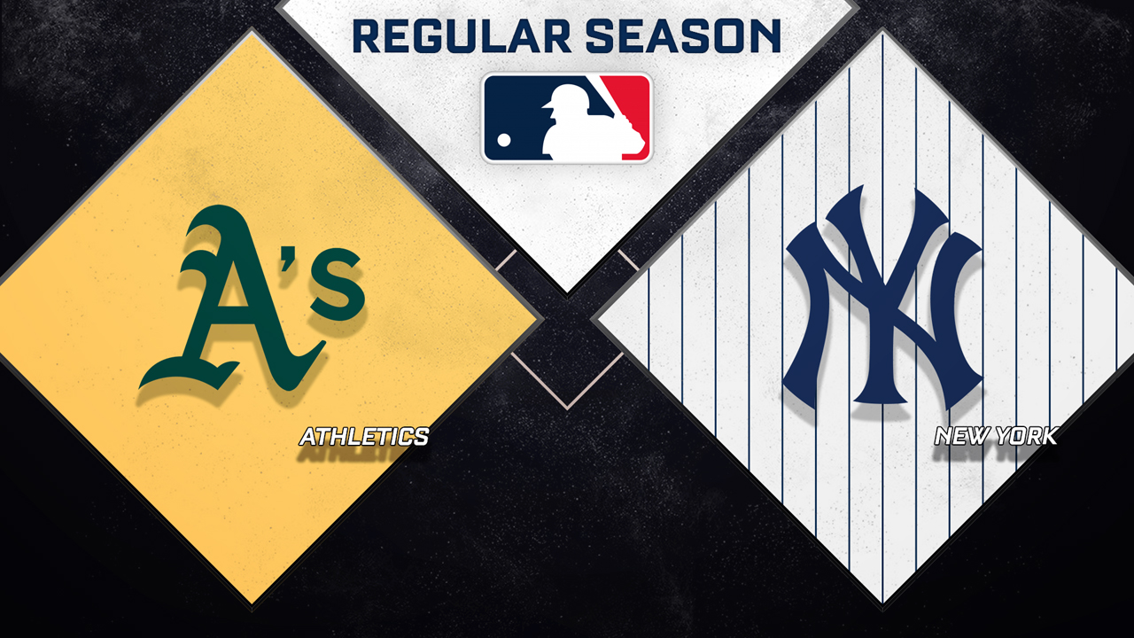 Athletics vs New York Yankees poster